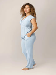 Kindred Bravely Davy Maternity & Nursing Pajama Set | Mist