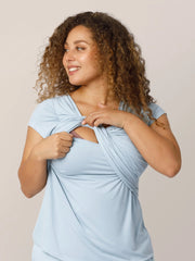 Kindred Bravely Davy Maternity & Nursing Pajama Set | Mist