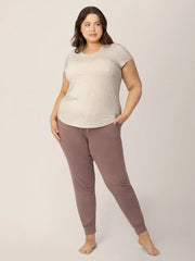 Kindred Bravely Everyday Maternity & Nursing T-shirt | Oatmeal Stripe
